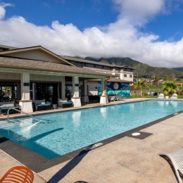 Get ready to live the laidback Hawaiian lifestyle you've been dreaming about at Kaulana Mahina, with resort-inspired amenities like our outdoor pool. How would you like to take a dip out here? Instagram post from @kaulanamahina on July 16, 2024 10:48:10am